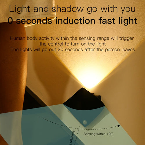 Motion Sensor LED Wall Lamp - Smart Bedroom & Porch Lighting