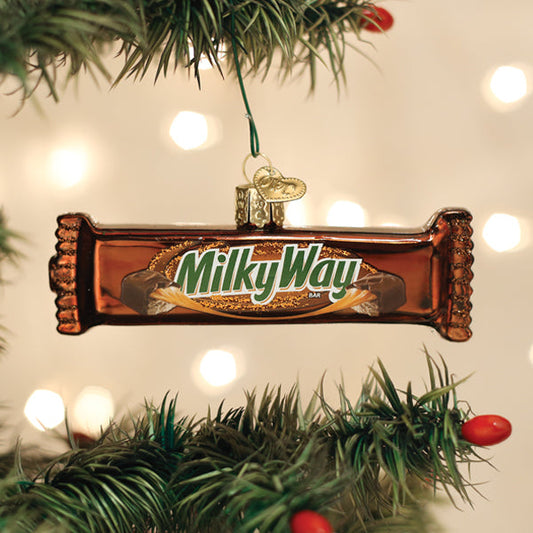Old World Christmas Milky Way Candy Bar Glass Ornament