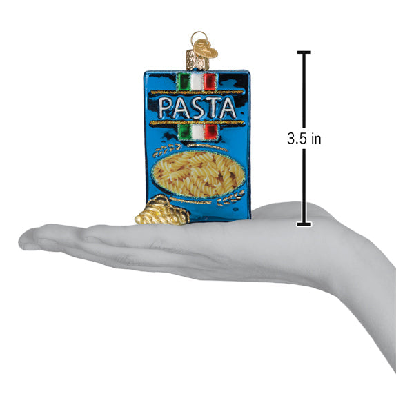 Old World Christmas Italian Pasta Box Glass Ornament - Kitchen Collection