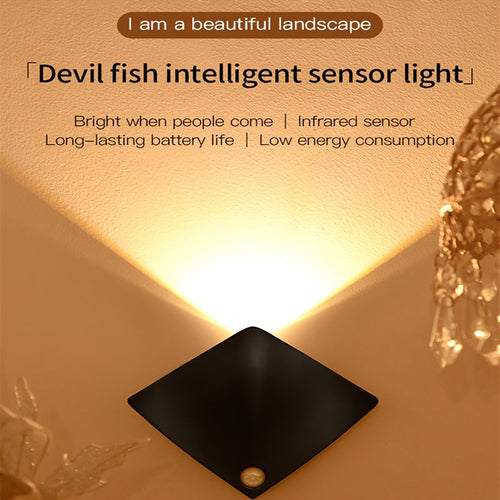 Motion Sensor LED Wall Lamp - Smart Bedroom & Porch Lighting