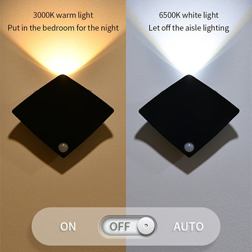 Motion Sensor LED Wall Lamp - Smart Bedroom & Porch Lighting
