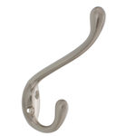 Ultra Hardware Satin Nickel Coat and Hat Hook