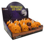 Evil Pumpkin Flameless Lamp Countertop Display