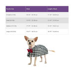 Extra Small Houndstooth Dog Poncho