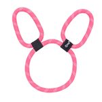 Zippy Paws ZippyRope Pink Bunny Themed Durable Dog Rope Toy