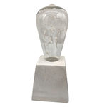 Mushroom Novelty LED Lamp with Artisan Stone Base
