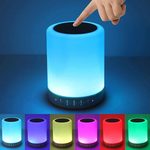 Play Nice Multi-Color Touch Lamp Blueotooth Speaker in White