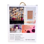 West & Arrow 15 Bulb Disco Ball Curtain Lights with Photo Clips
