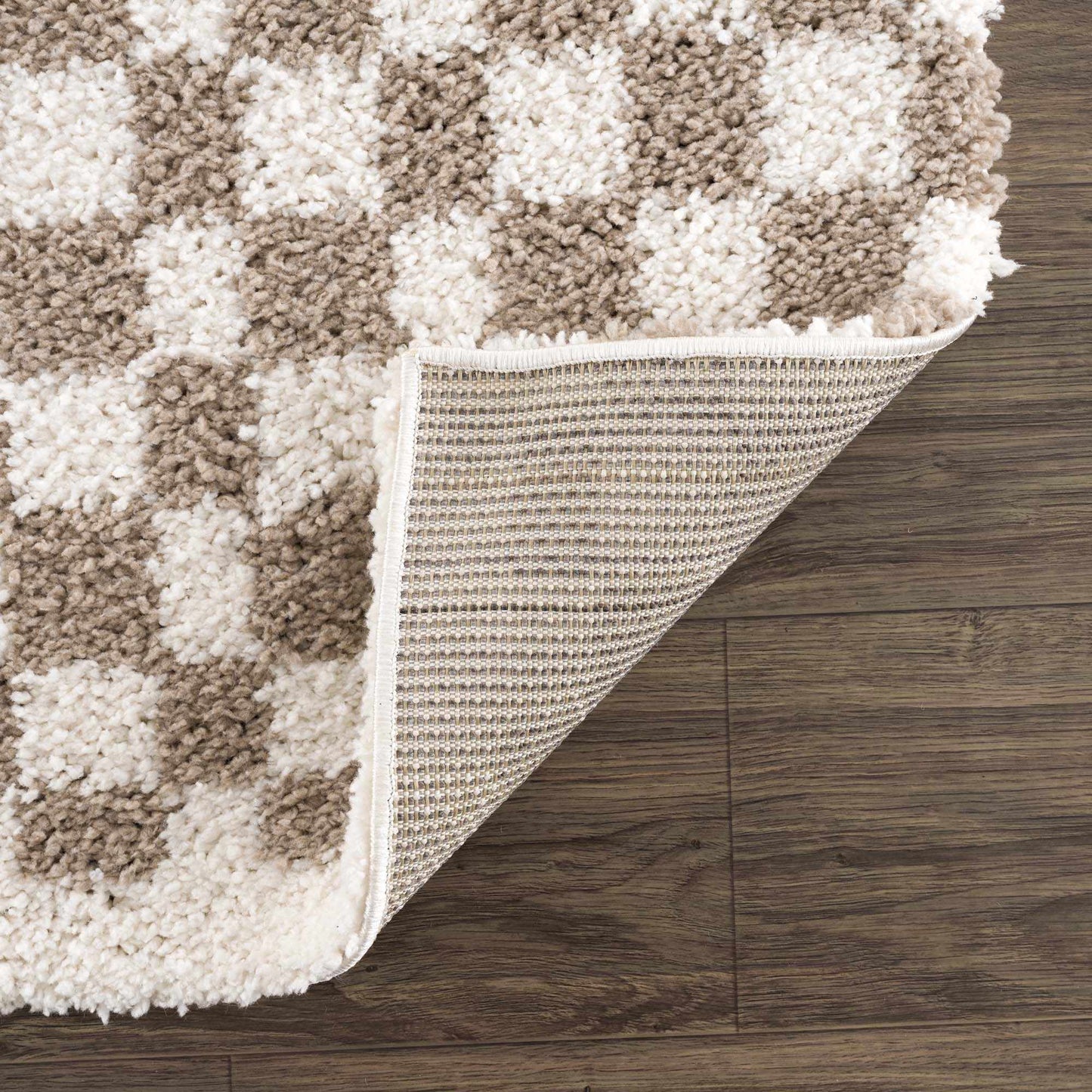 Taupe Shag Rug