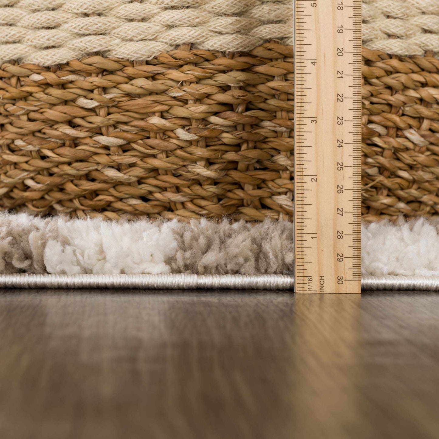 Taupe Shag Rug