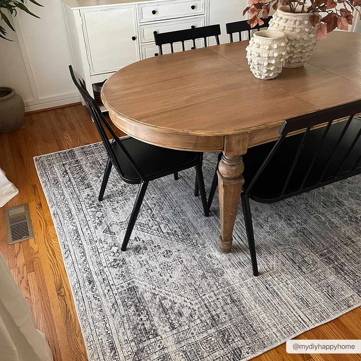 Barny Gray Blue Cozy Washable Rug Delight