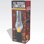 Plastic Old-Fashioned LED Flickering Lantern with Handle Battery-Operated