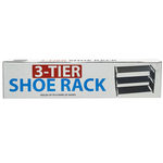 14.5" x 22.5" Three-Level Lightweight Shoe Rack Home Organizing Shelf