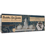 Buddha Zen Garden Lotus Tealight Candle Holder Set