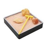 Himalayan Salt Tabletop Zen Garden with 3 Himalayan Salt Rocks