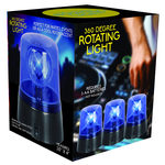 Portable Battery-Operated 360 Degree Strobe Blue Light