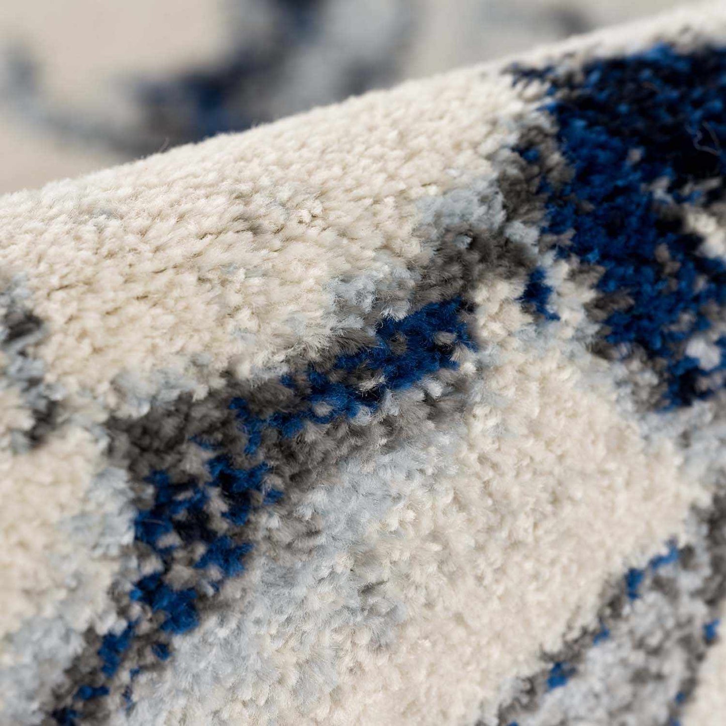 Blue Marble Rug by Glendon Cream