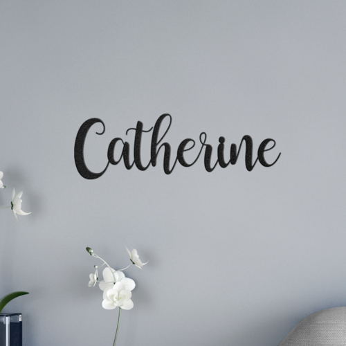 Custom Name Sign Metal Wall Art - Personalized Identity Decor Gift