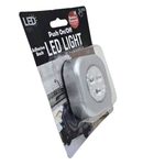Small Square LED Push Light Night Adhesive Battery Operated