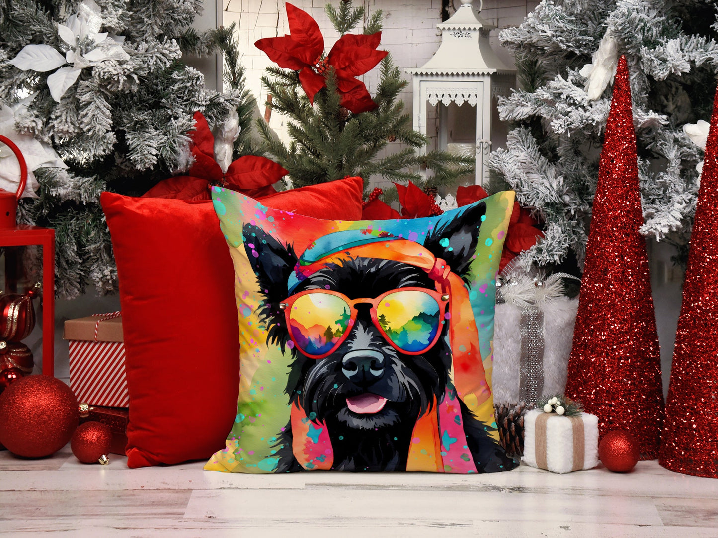 Groovy Scottie Vibes Pillow