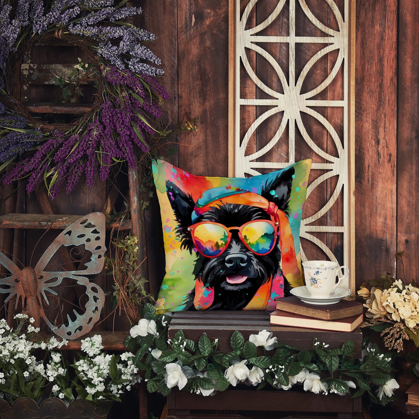 Groovy Scottie Vibes Pillow