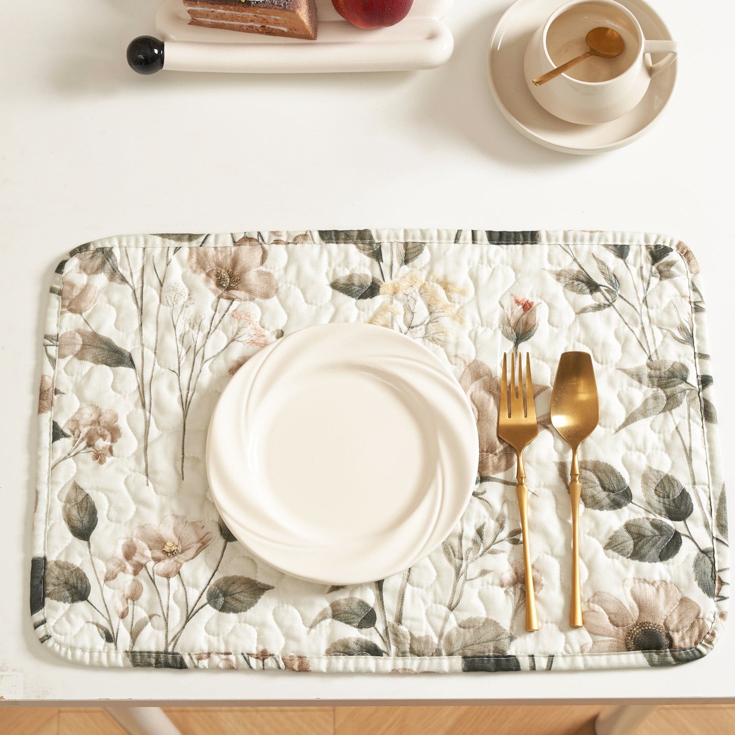 Enchanted Meadow Placemats - Set of 4, Floral Elegance