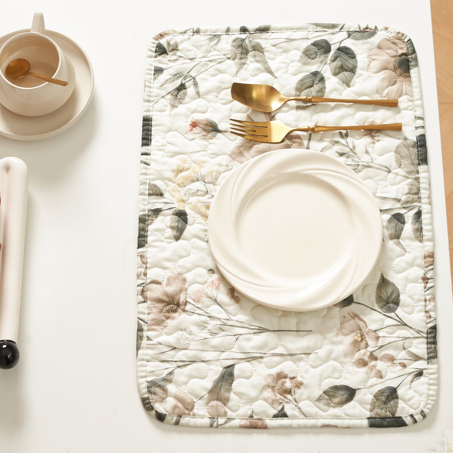 Enchanted Meadow Placemats - Set of 4, Floral Elegance