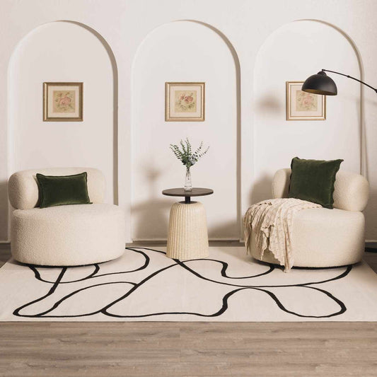Eilir Boho Chic Low Profile Area Rug