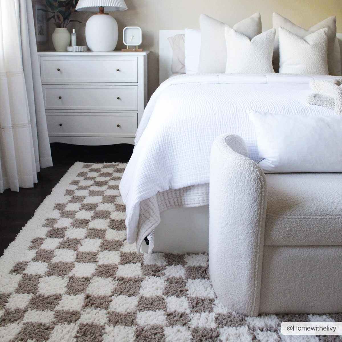 Taupe Shag Rug