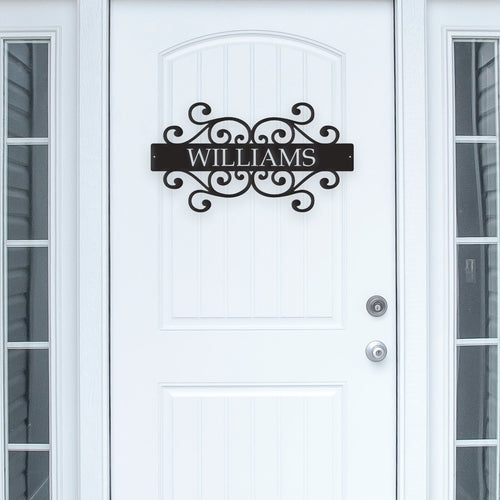 Family Name Metal Wall Art - Personalized Heritage Pride Decor Gift