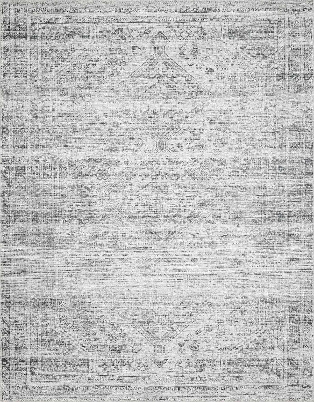 Barny Gray Blue Cozy Washable Rug Delight