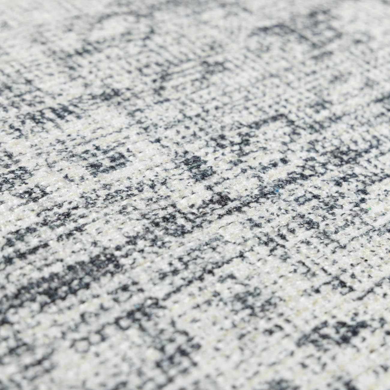 Barny Gray Blue Cozy Washable Rug Delight