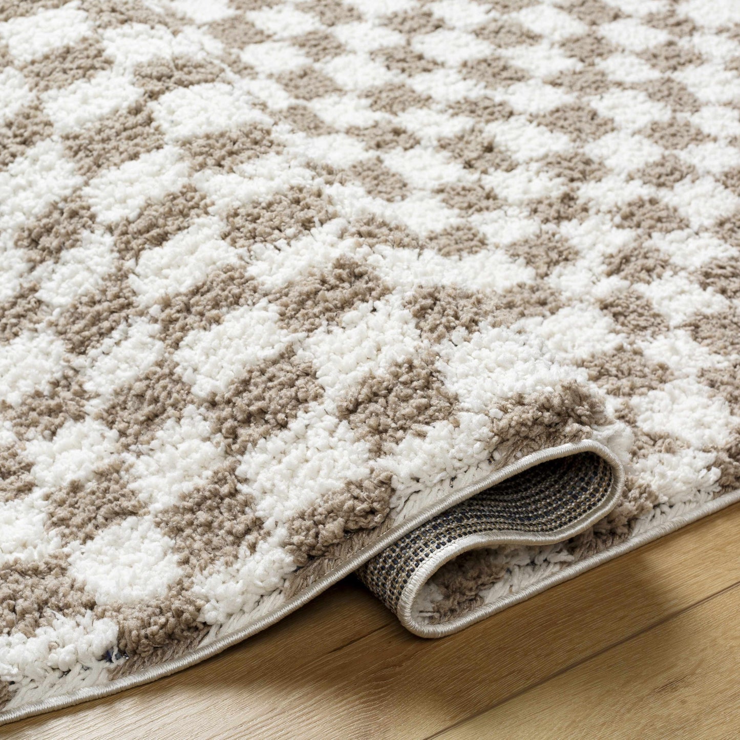 Taupe Shag Rug