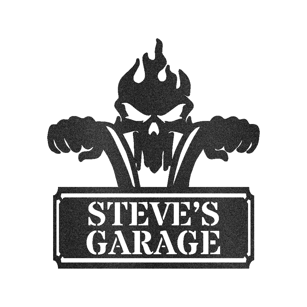 Garage Sign - Custom Metal Sign, Motorcycle Lover Gift, Gift For Father