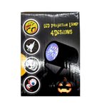 Battery Operated Halloween LED Projection Lamp with 4 Enchanting Scenes