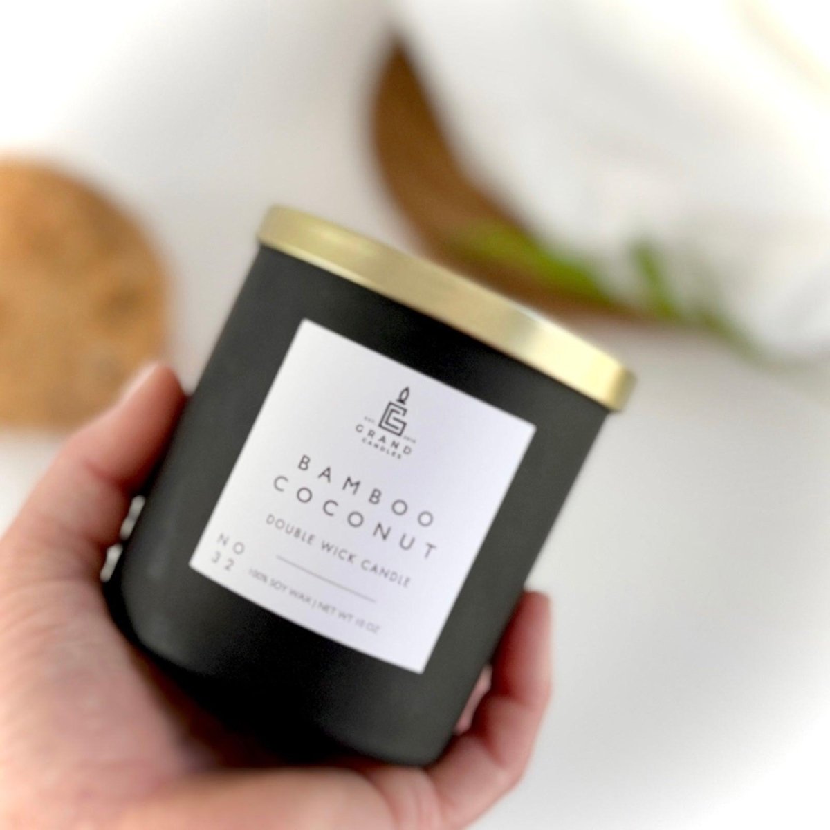 Bamboo Coconut Coastal Candle - Tropical Paradise Escape