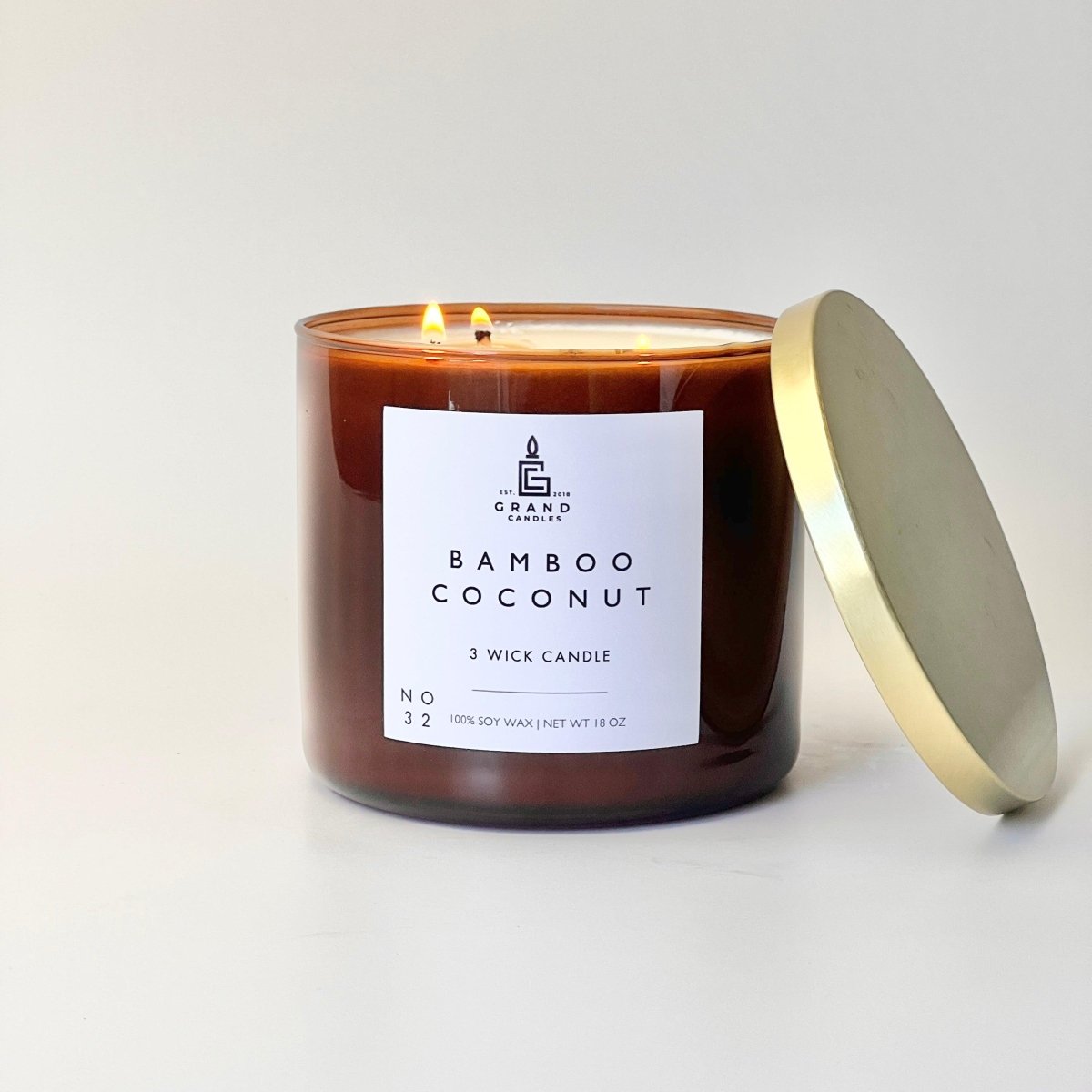 Bamboo Coconut Coastal Candle - Tropical Paradise Escape