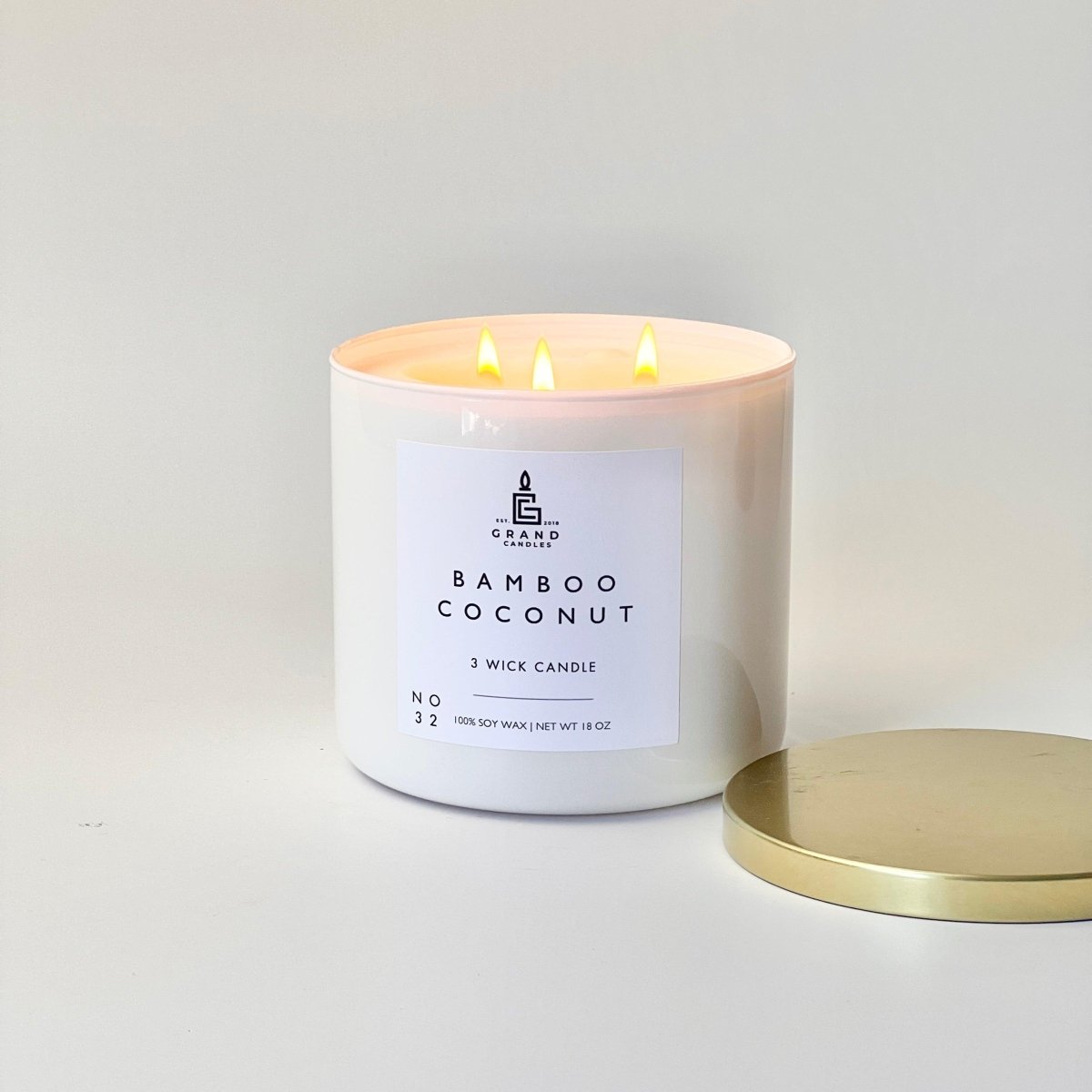 Bamboo Coconut Coastal Candle - Tropical Paradise Escape