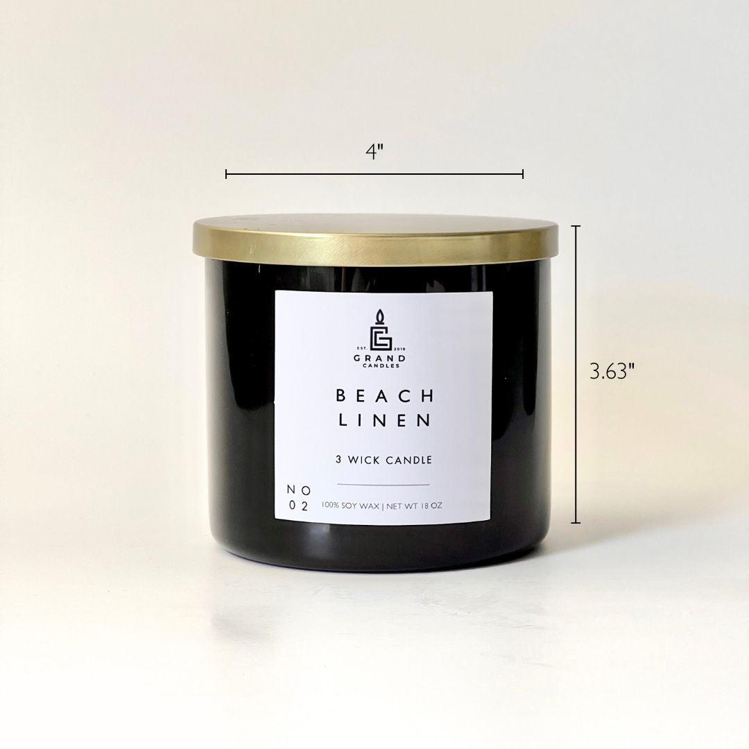 Beach Linen Coastal Candle - Fresh Ocean Breeze
