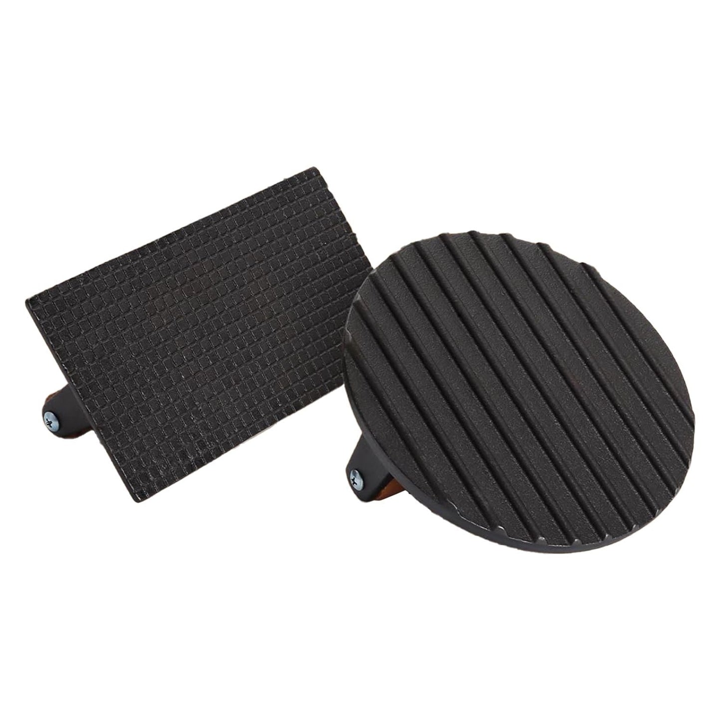 2-Piece Cast Iron Grill Press Set β Round & Rectangular Meat Smasher
