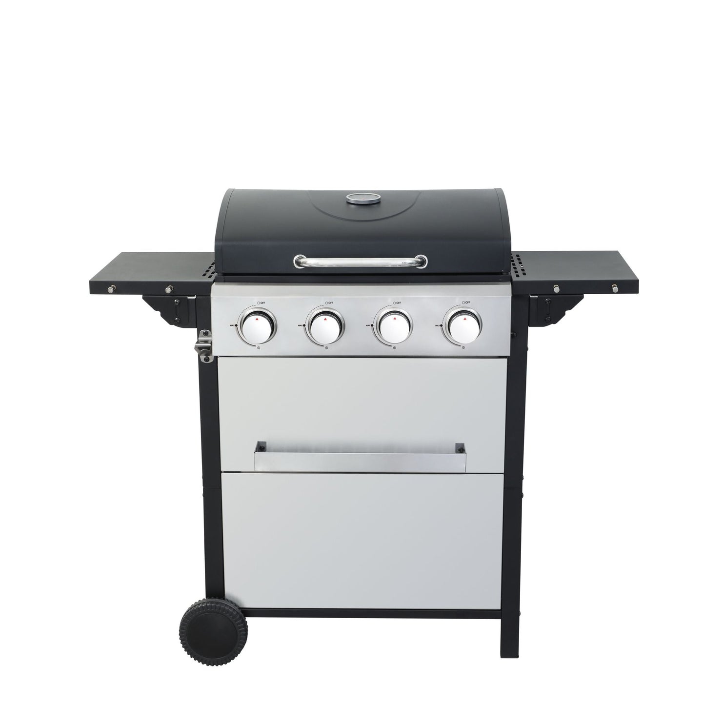 4-Burner Propane BBQ Grill β 34,200 BTU with Foldable Table & Hooks