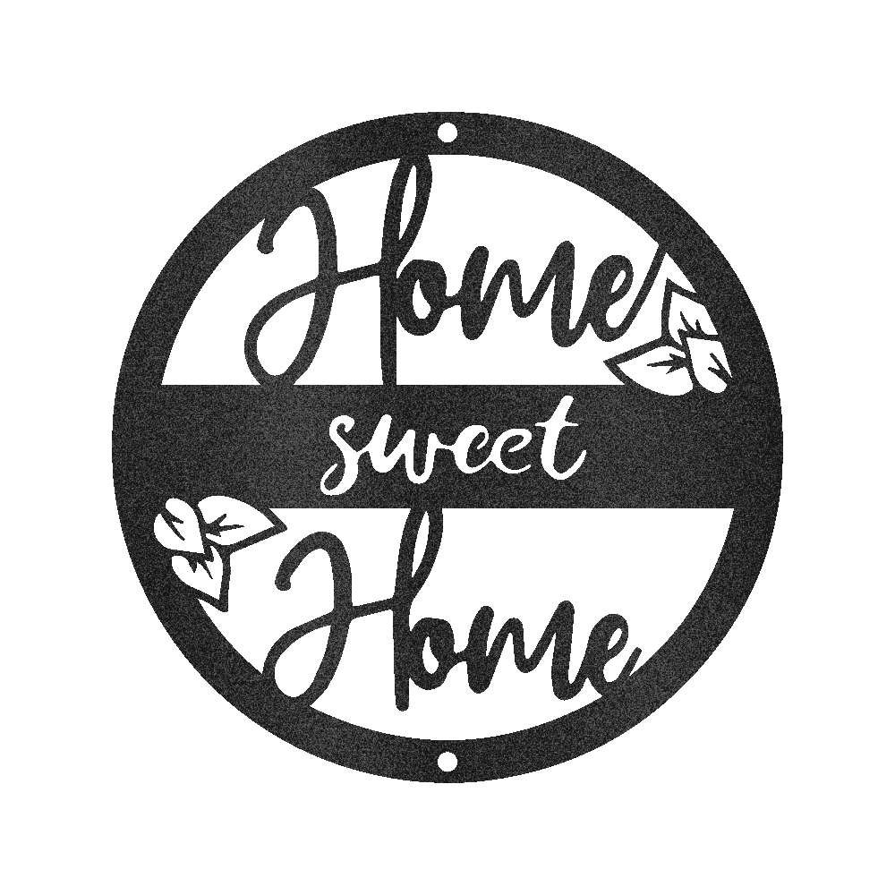 Home Sweet Home Metal Sign - Custom Housewarming Wedding Anniversary Gift