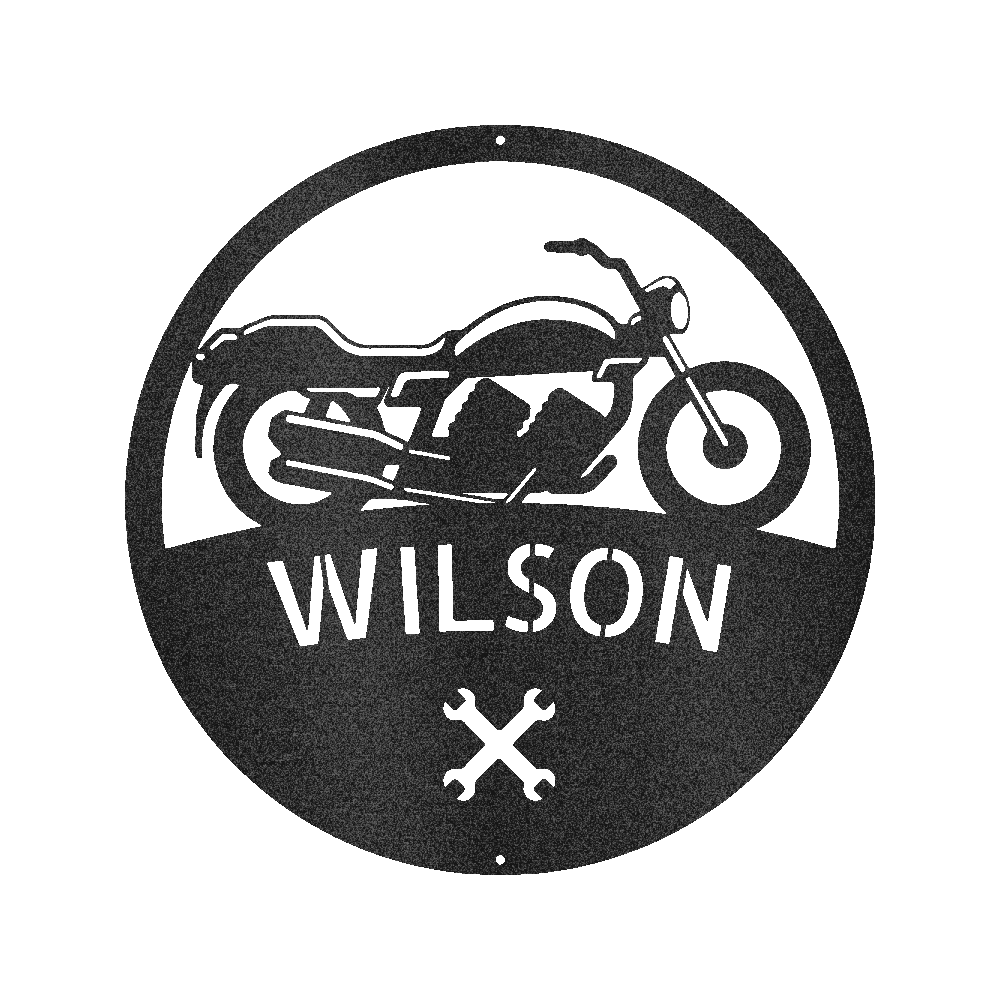 Custom Motorcycle Personalized Steel Sign - Personalized Biker Legacy Wall Art Gift