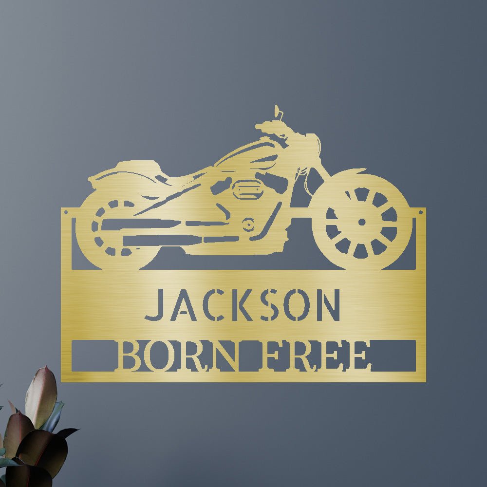 Custom Motorcycle Brotherhood Metal Sign - Personalized Biker Bond Wall Art