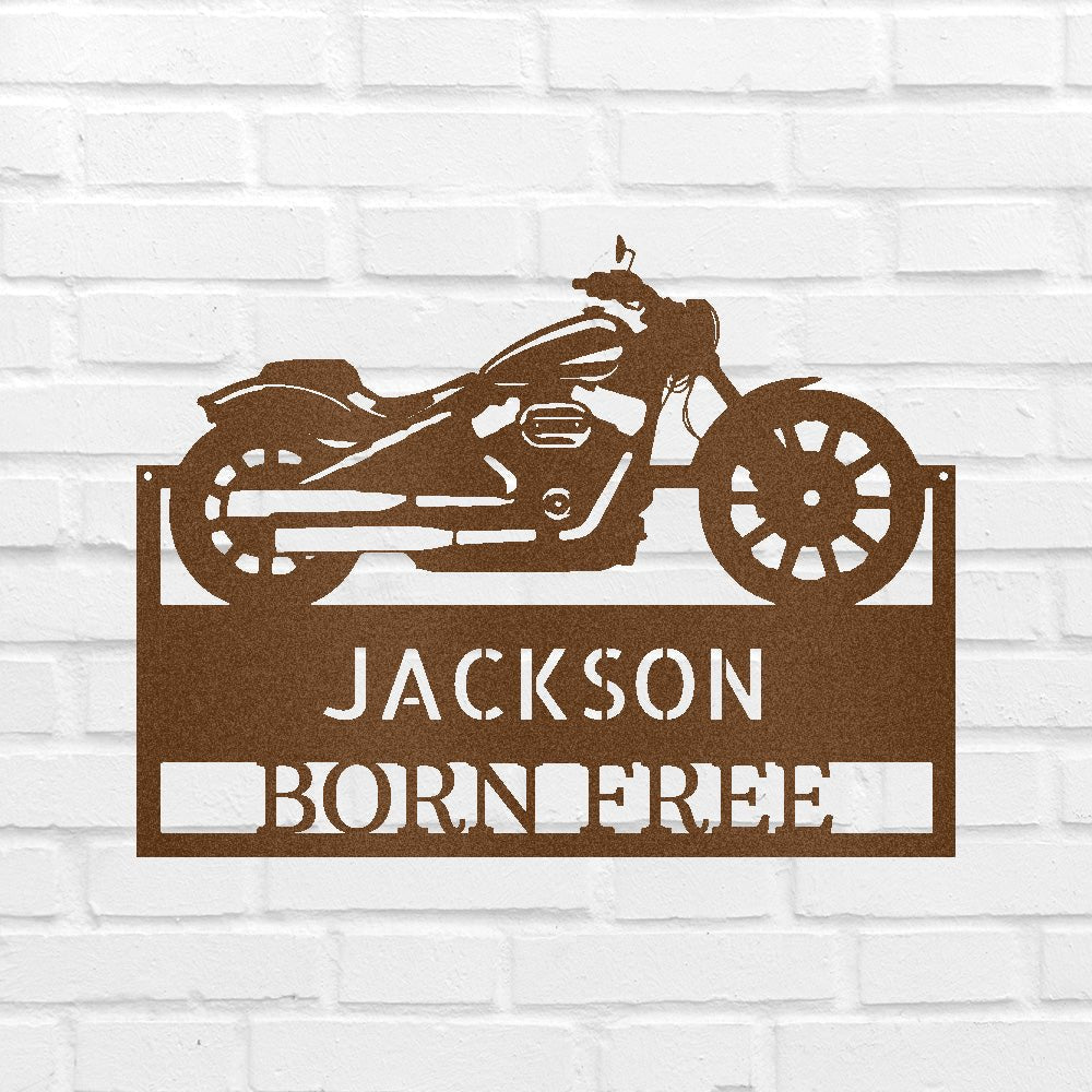 Custom Motorcycle Brotherhood Metal Sign - Personalized Biker Bond Wall Art