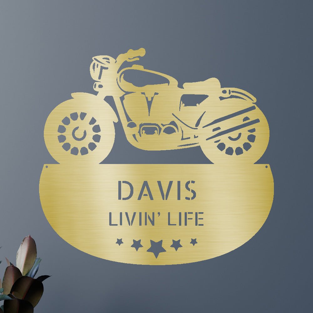 Custom Motorcycle Personalized Metal Sign - Ultimate Biker Gift Wall Art