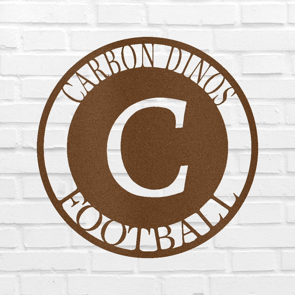 Custom Initial Family Name Metal Sign - Personalized Monogram Legacy Wall Art