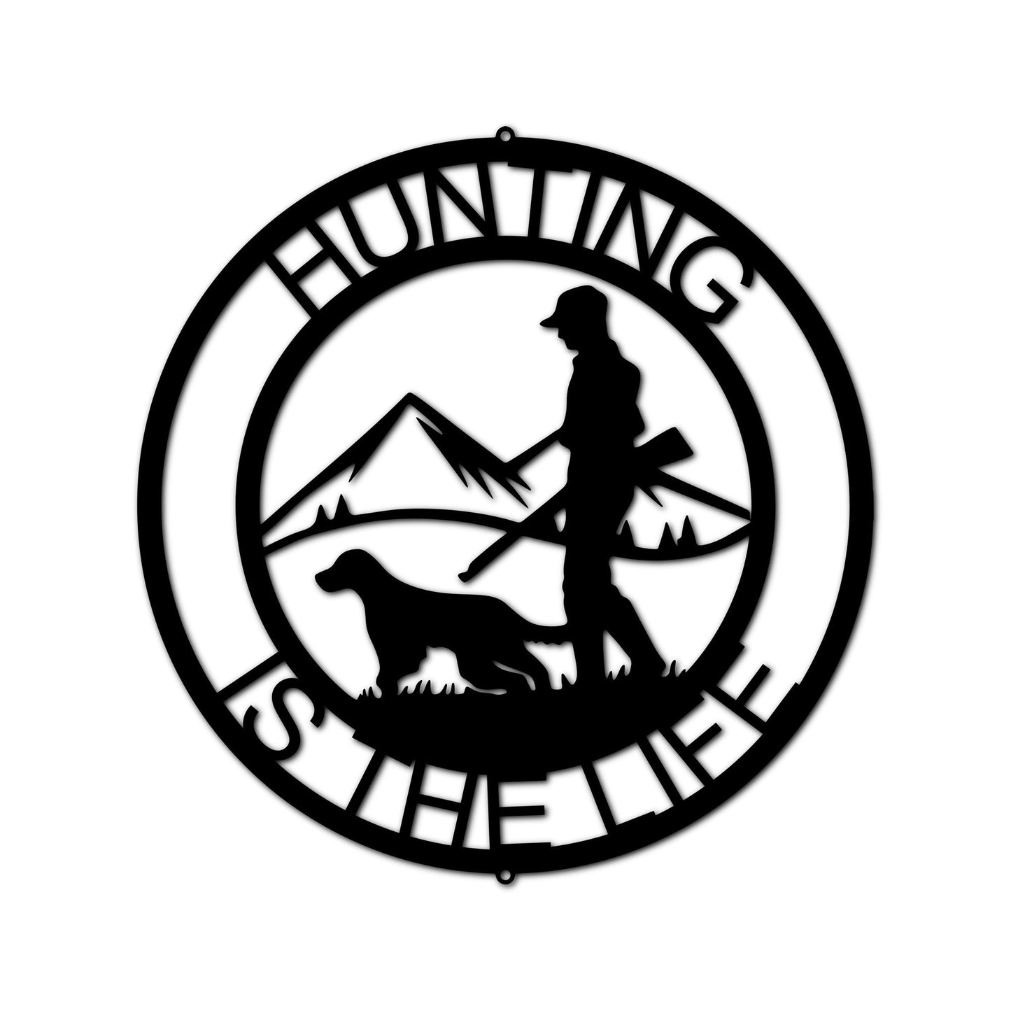 The Hunter Custom Metal Sign - Personalized Hunting Wall Decor