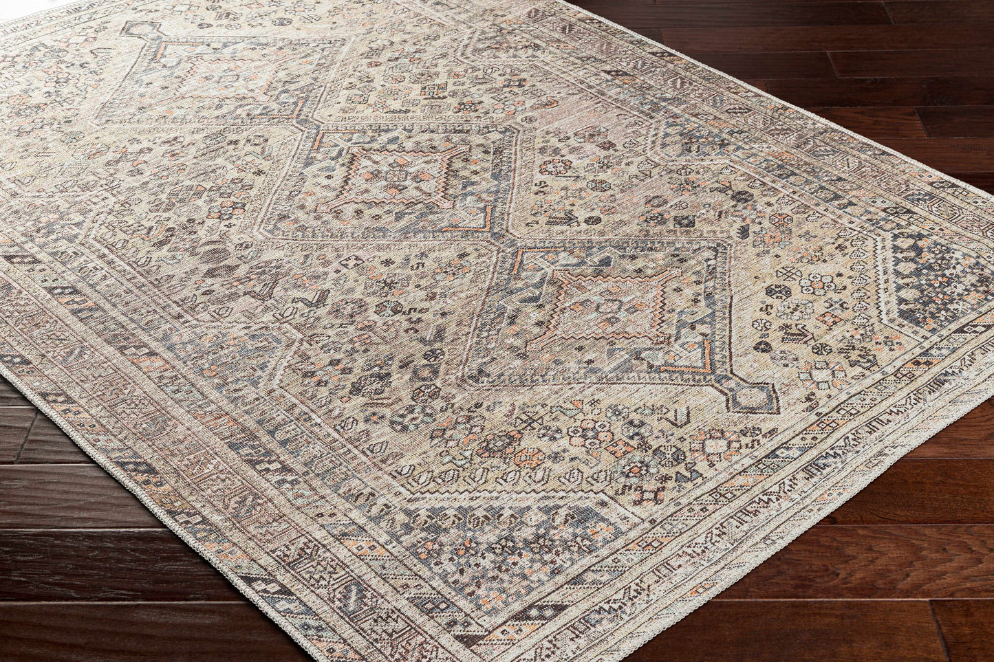 Barny Tan Rug - Washable