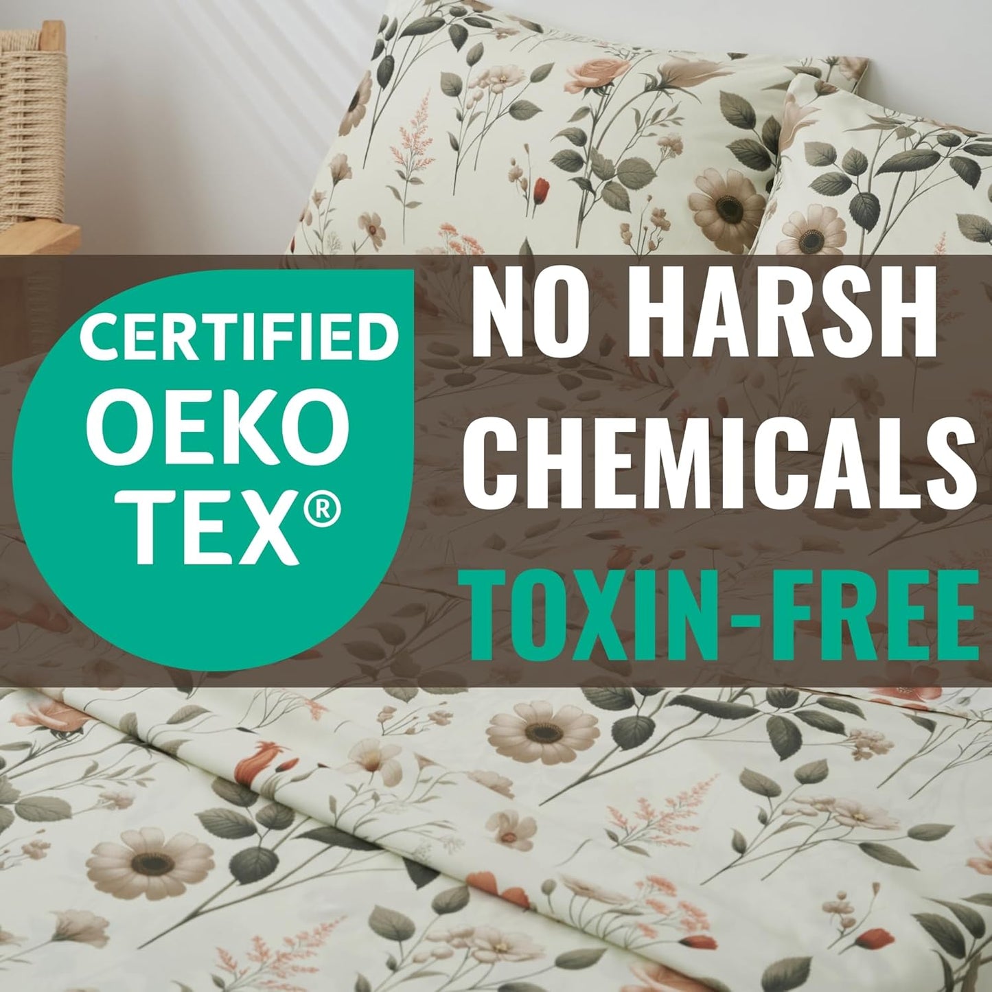 Enchanted Meadow Floral Sheet Set | Bring the Serenity of Nature to Your Bedroom